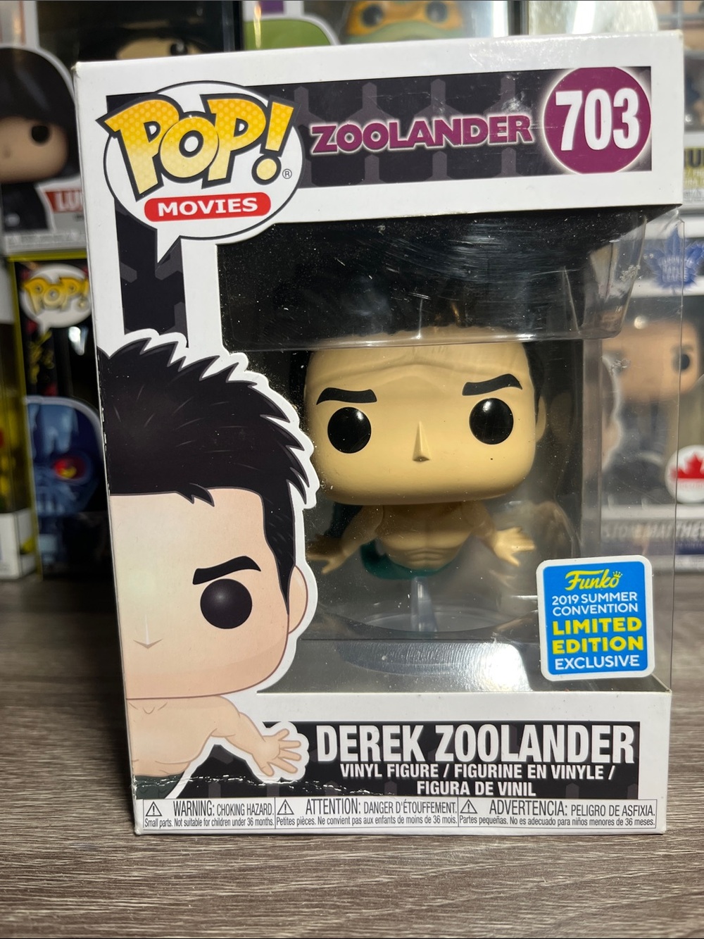 Funko Pop! Movies Derek Zoolander Vinyl Figure - Tan, Black, Teal